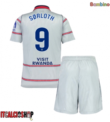 Atletico Madrid Alexander Sorloth #9 Terza Maglia Bambino 2026-27 Manica Corta (+ Pantaloni corti)